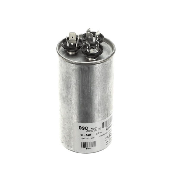 Dual Run Capacitor, 45/5Mfd, 370V, Round